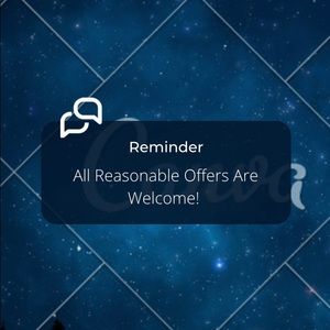 All Reasonable Offers Are Welcome!